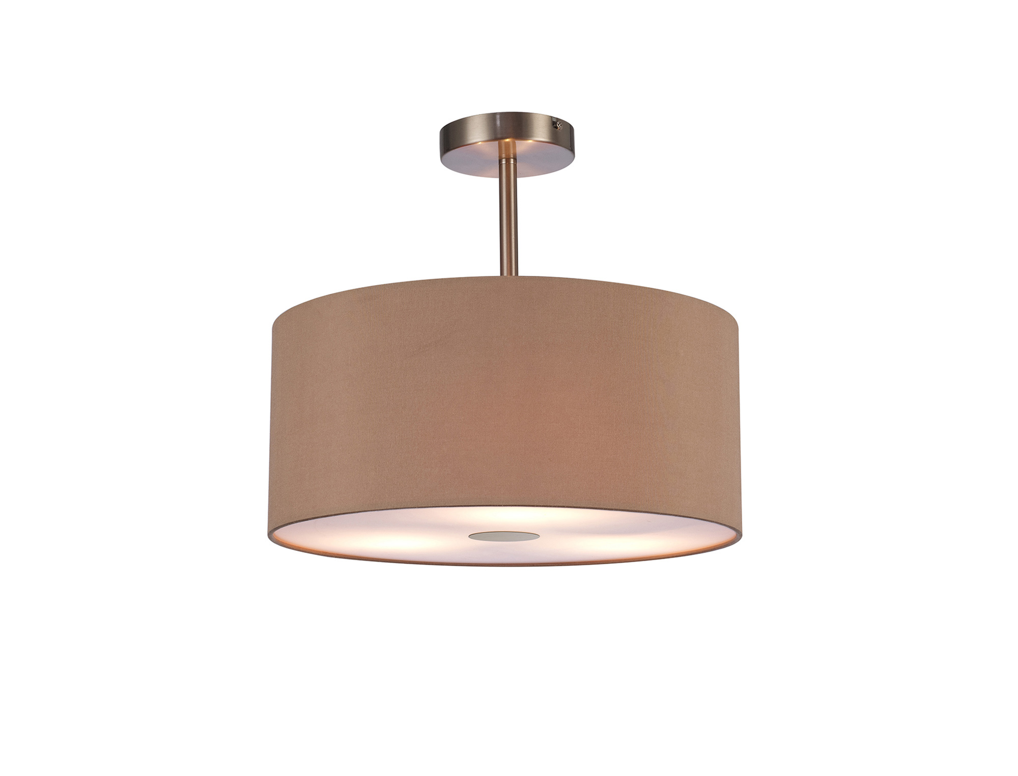 DK0528 Baymont SN AG Deco Baymont 40cm Semi Flush Flush 5 Light Satin